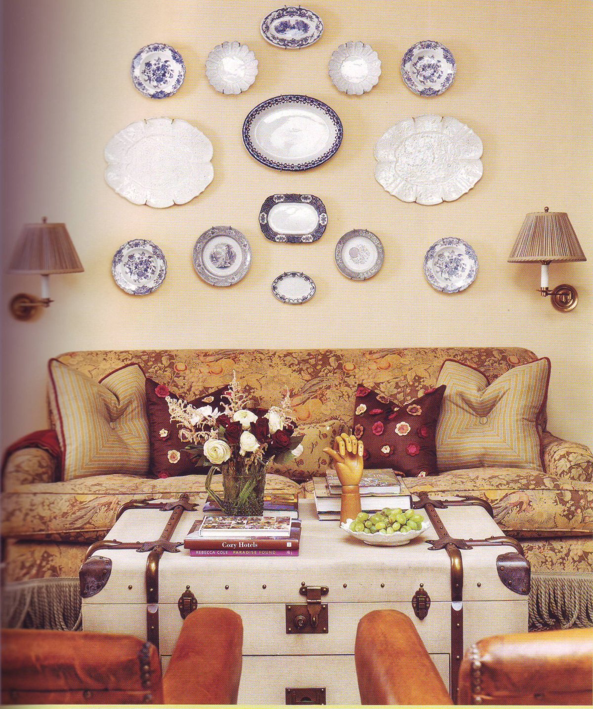 Настенные тарелки в интерьере