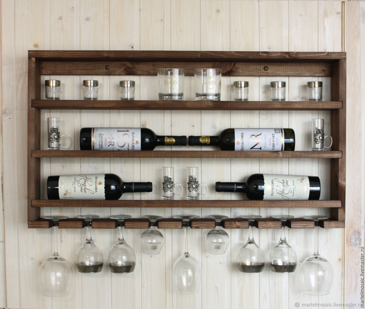 Держатель для бокалов на стену