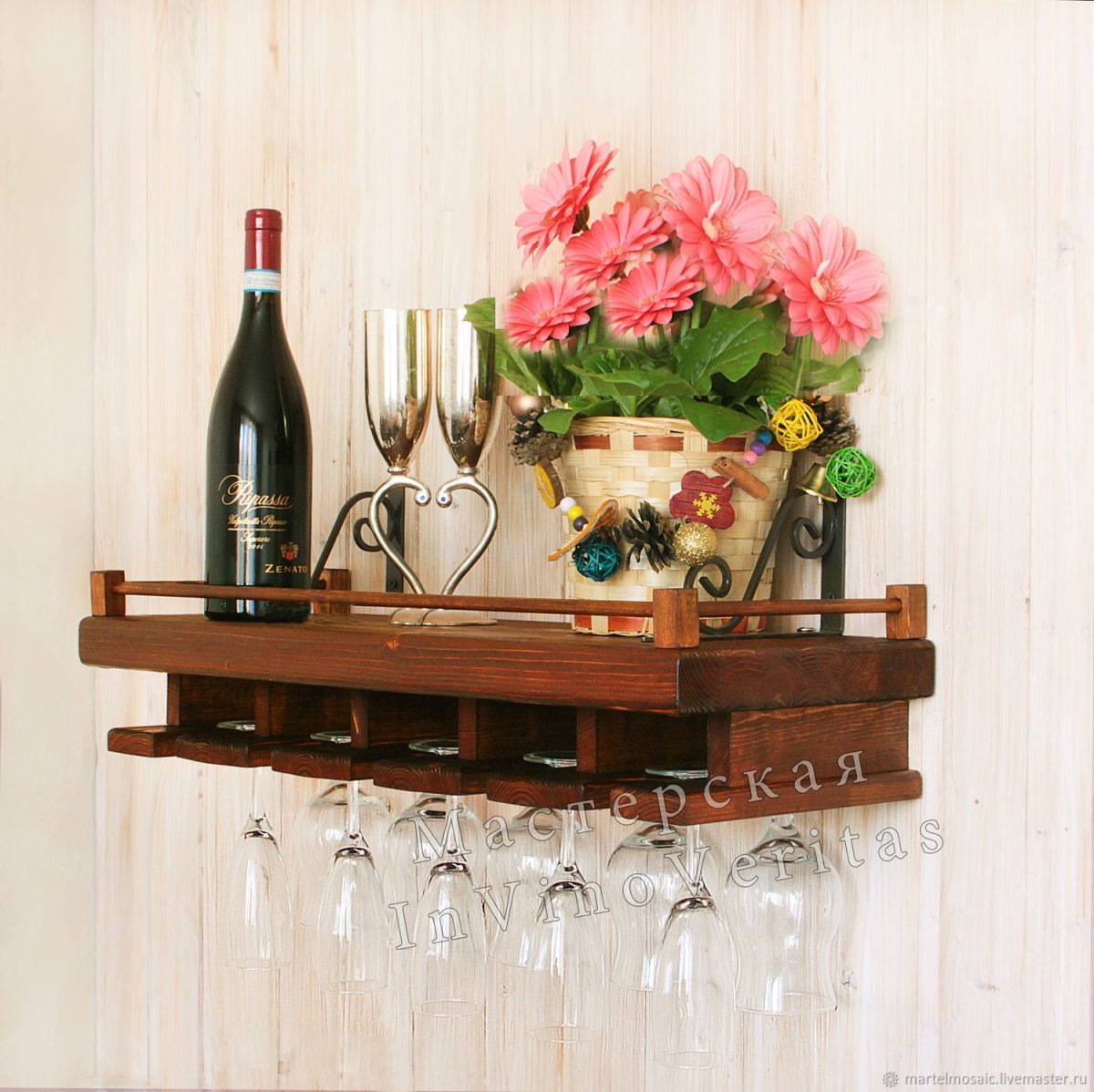 Полка для бокалов