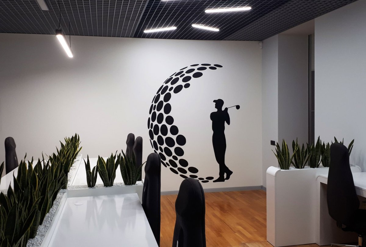 Наклейки на окна пекарни