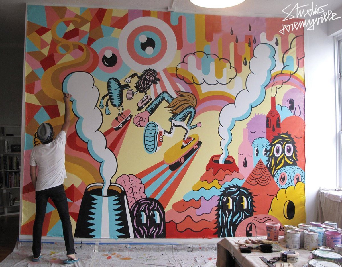 Роспись стен в стиле комиксов