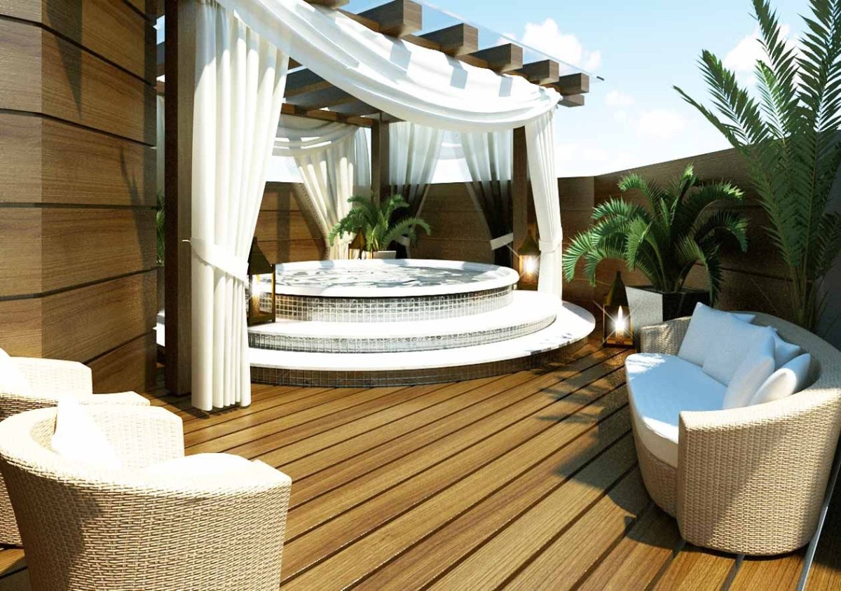 Джакузи на террасе