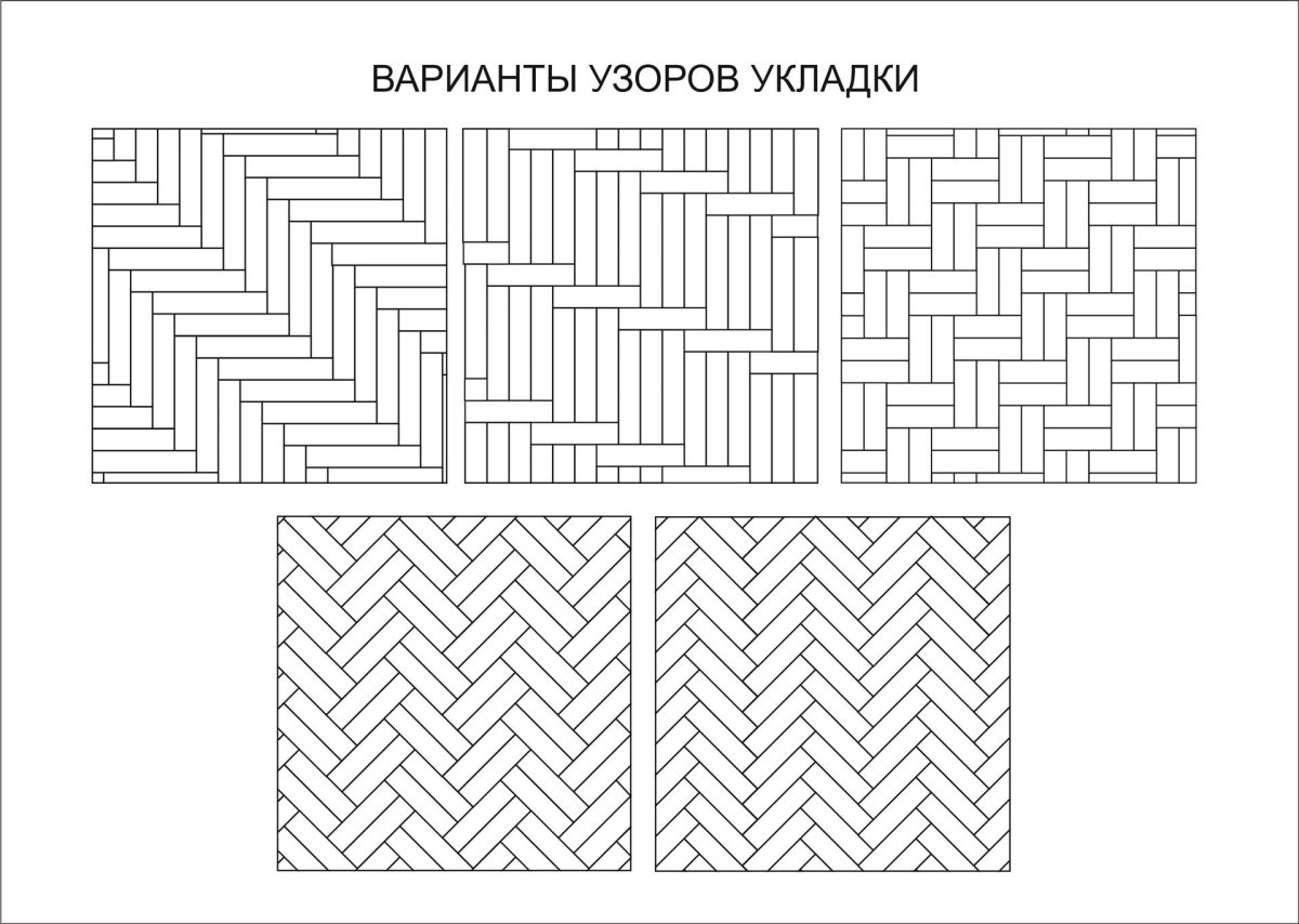 Схема укладки ламината палубным способом