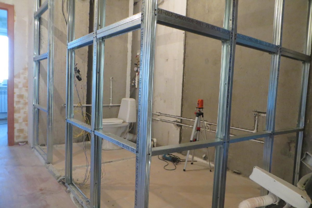 Каркас потолка из профиля