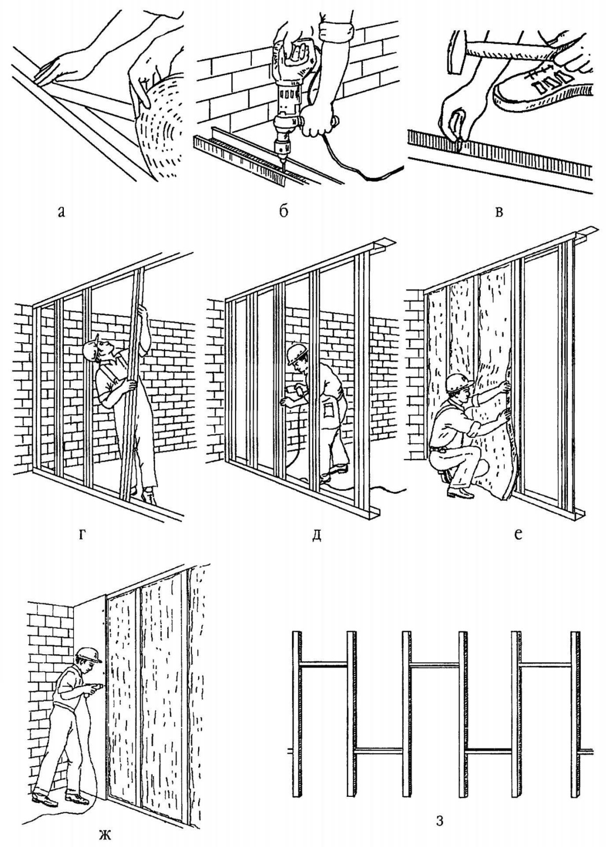 Сбор короба из гипсокартона