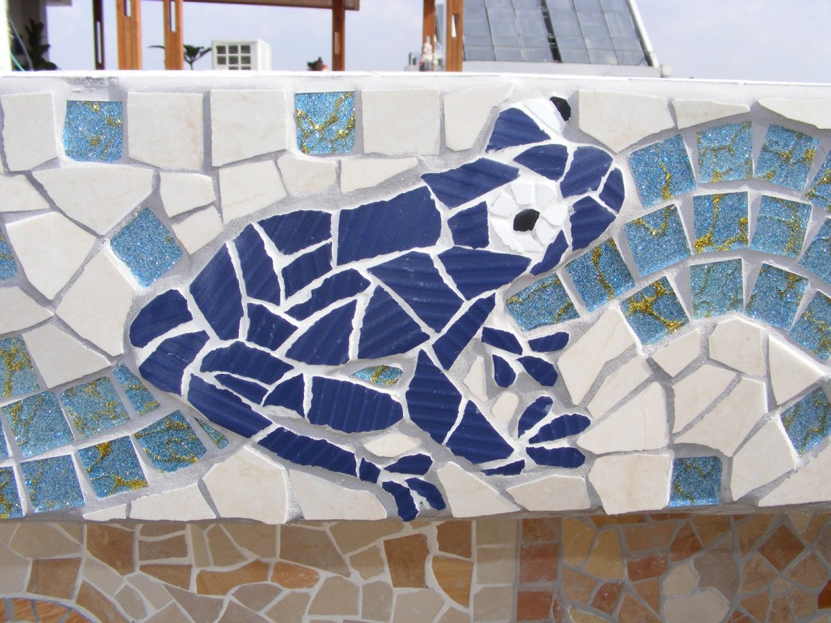 Мозаика из битого кафеля