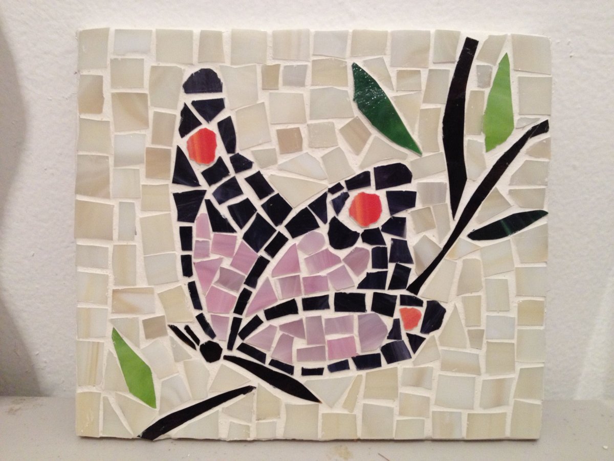 Панно из остатков плитки