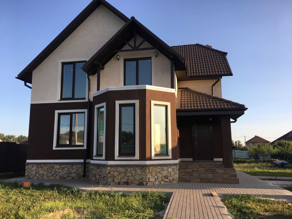 Красивая штукатурка фасада