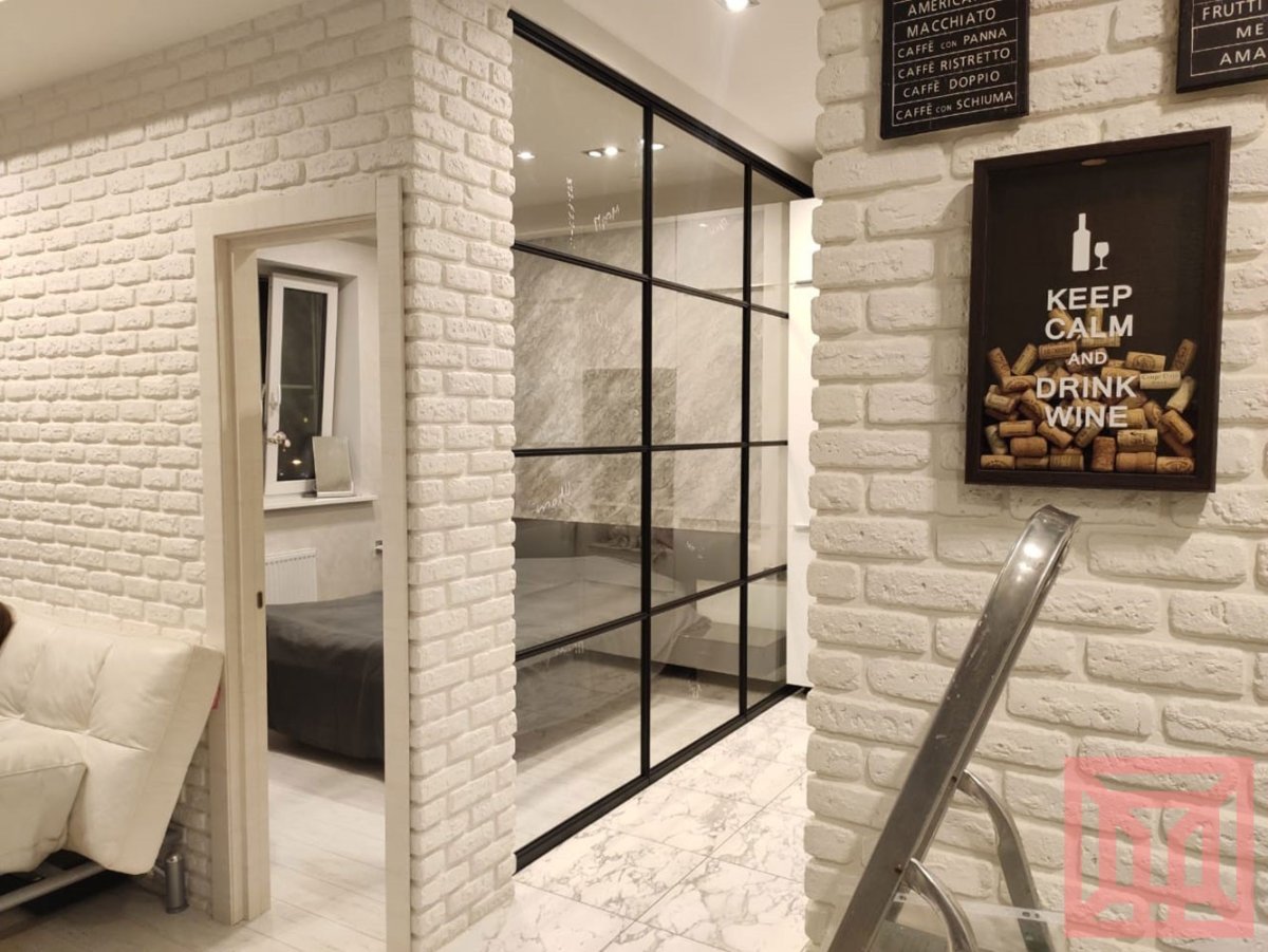 Перегородка из декоративного кирпича