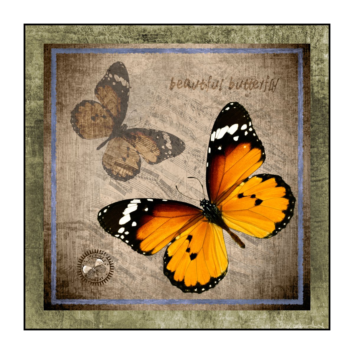 Бабочки репродукция