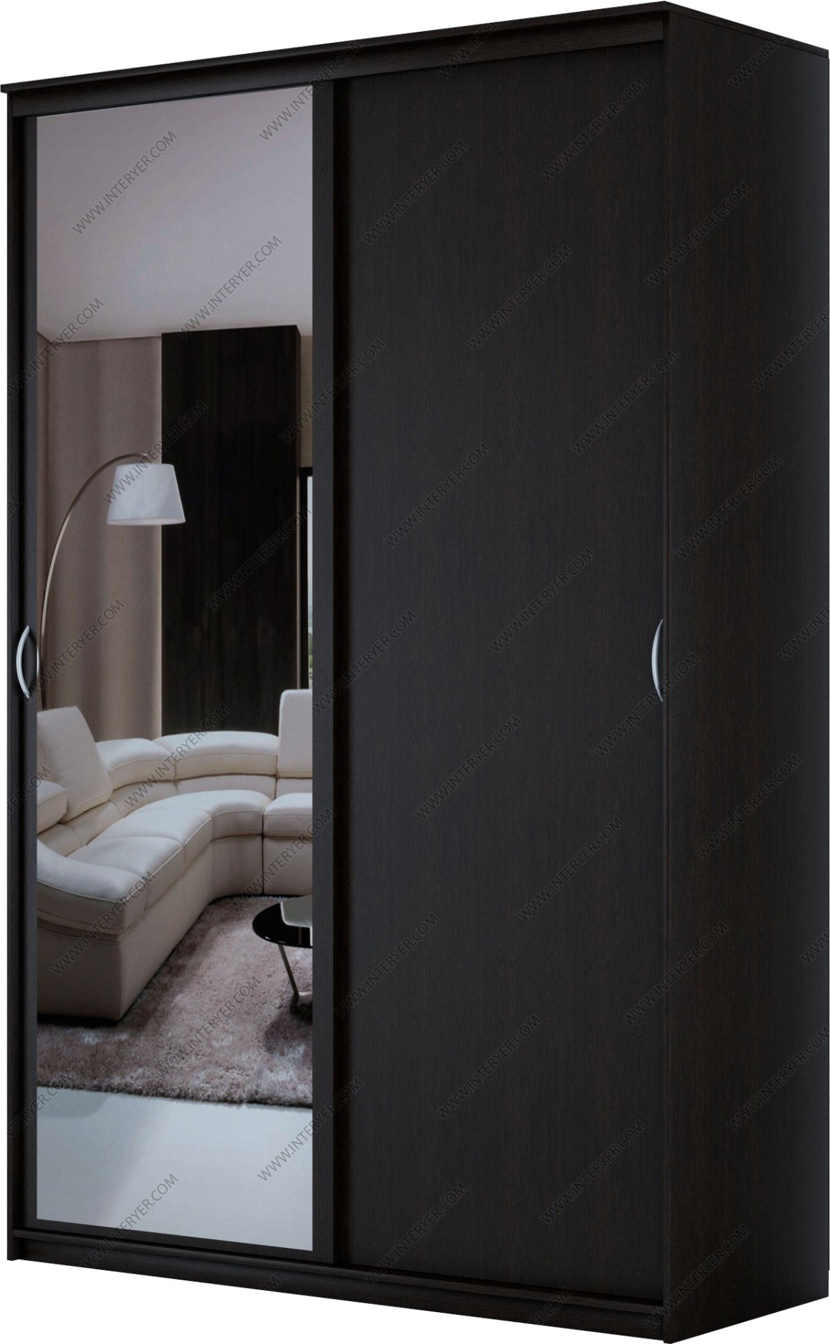 Шкаф-купе в спальню черный