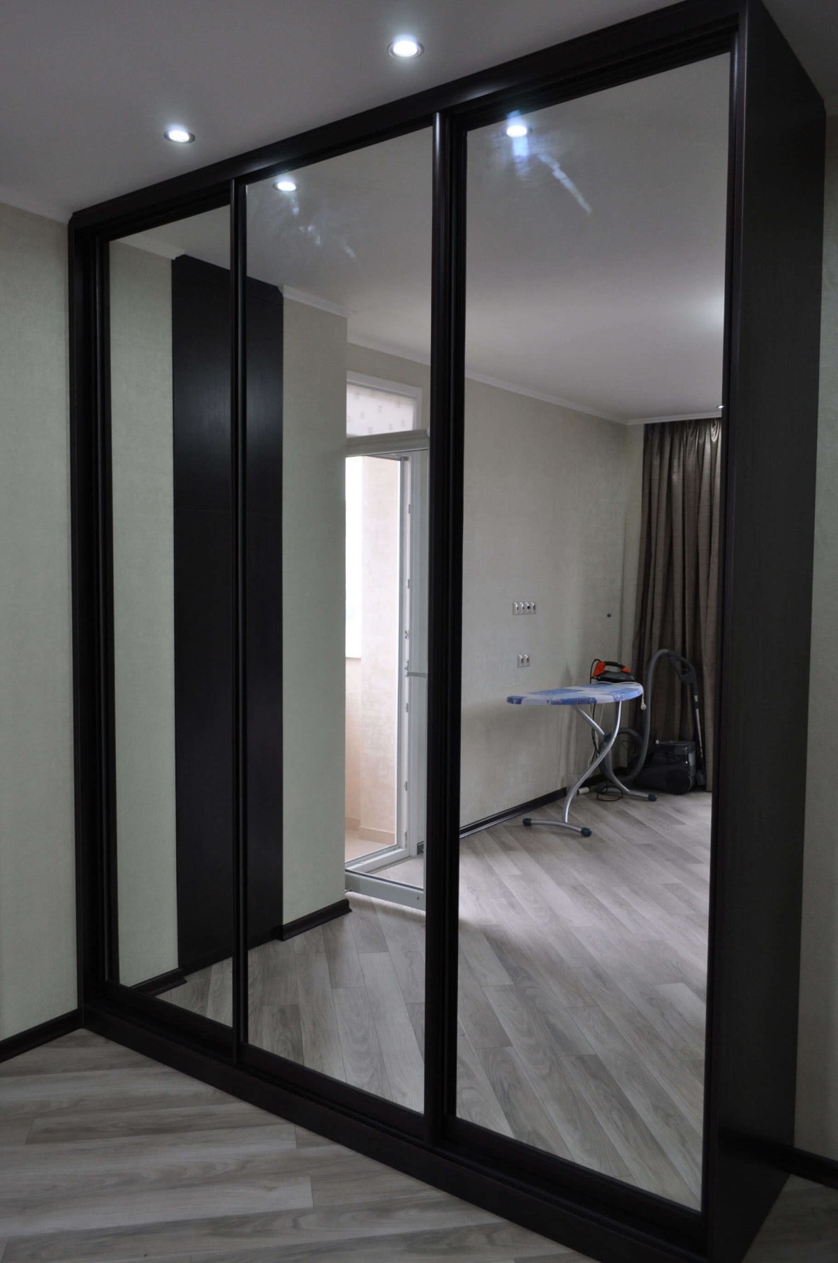 Шкаф-купе с зеркальными дверями