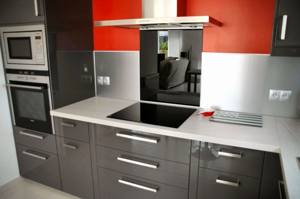 Кухня икеа Рингульт белый глянец