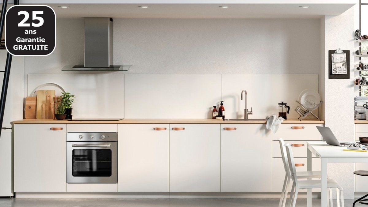 Кухня икеа Воксторп белая