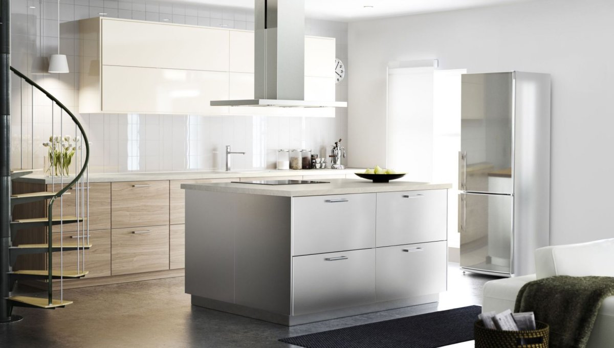 Кухня икеа Рингульт серый