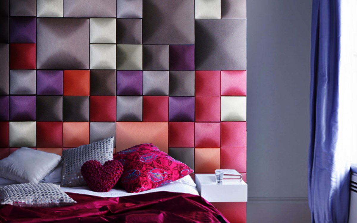 Стильные мягкие стеновые панели