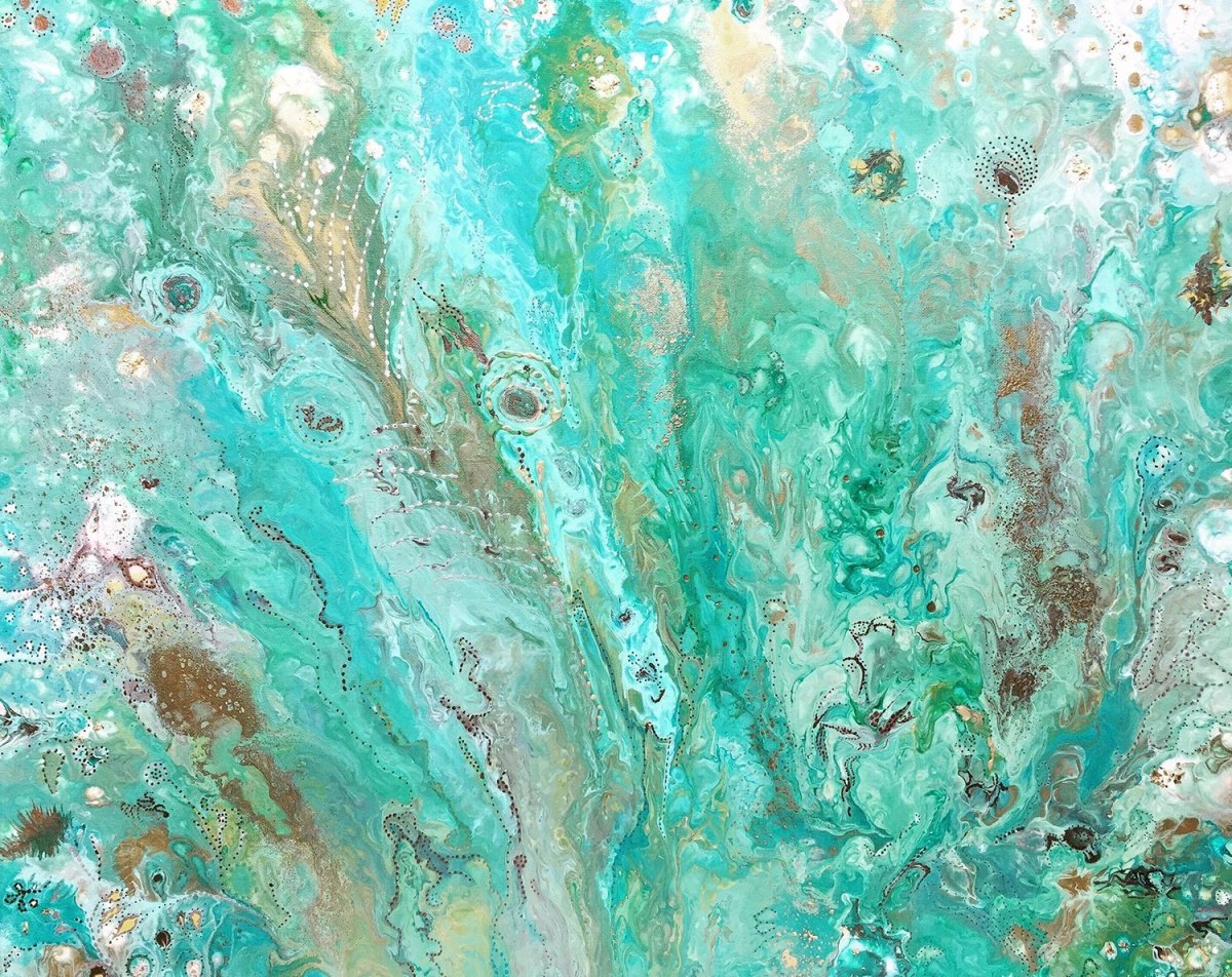 Ванная в мятно-бежевых тонах