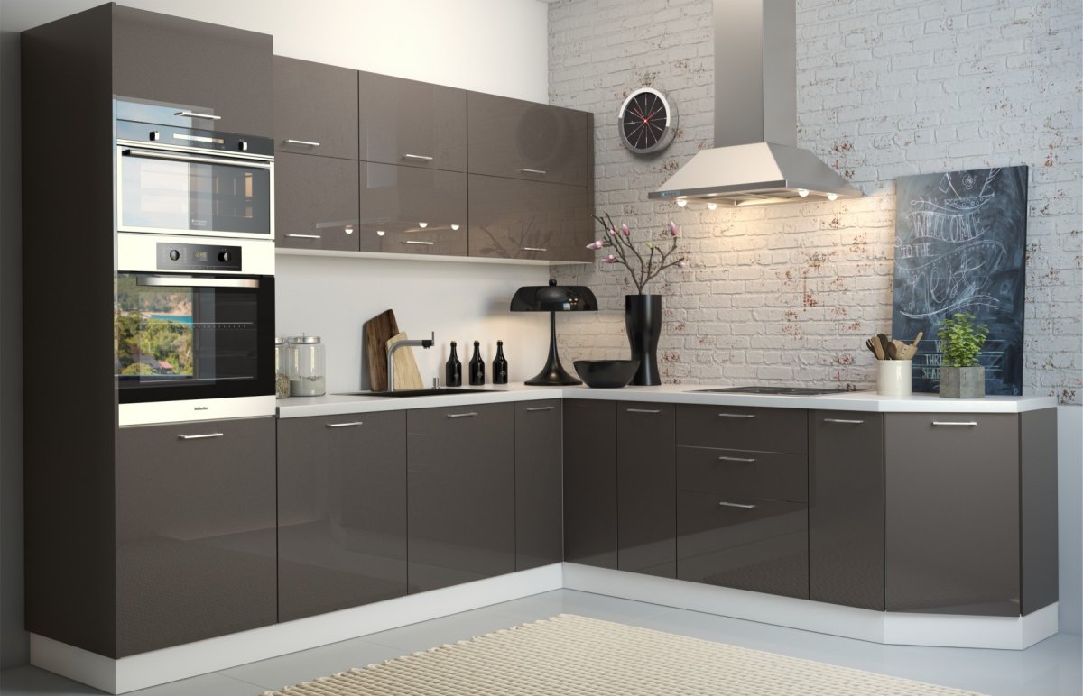 Черный графит Эггер кухни