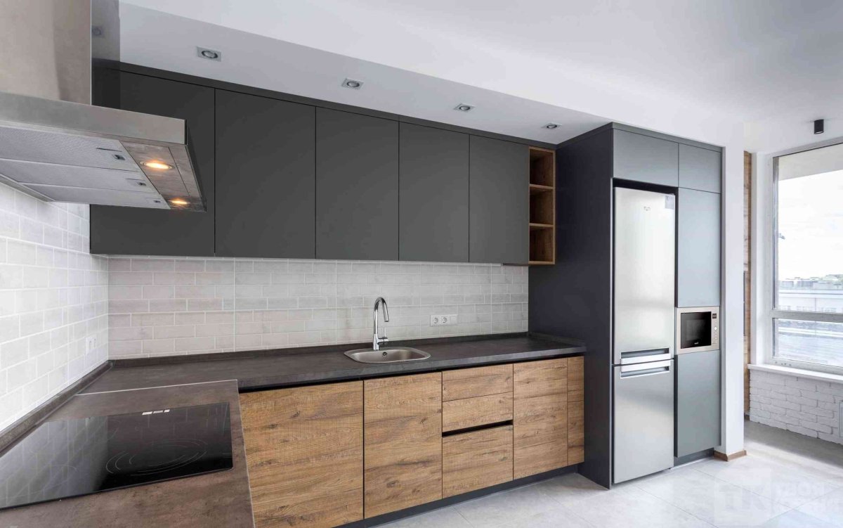 Кухня Амика черный графит