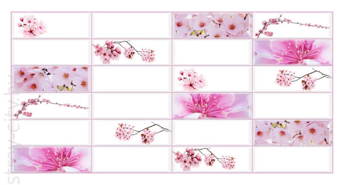 Панель ПВХ novita Лайт муар Сакура