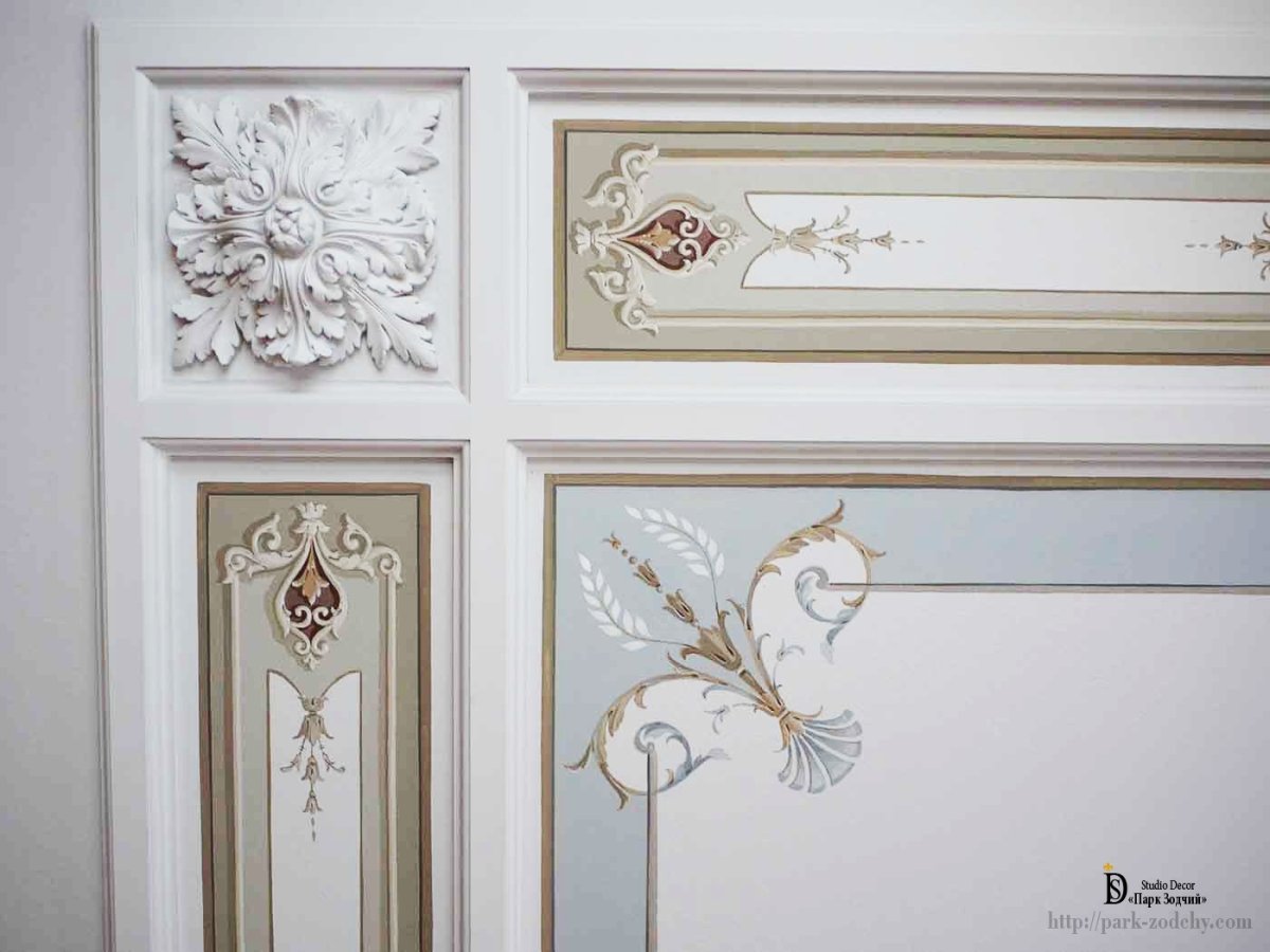 Альфрейная живопись филенки