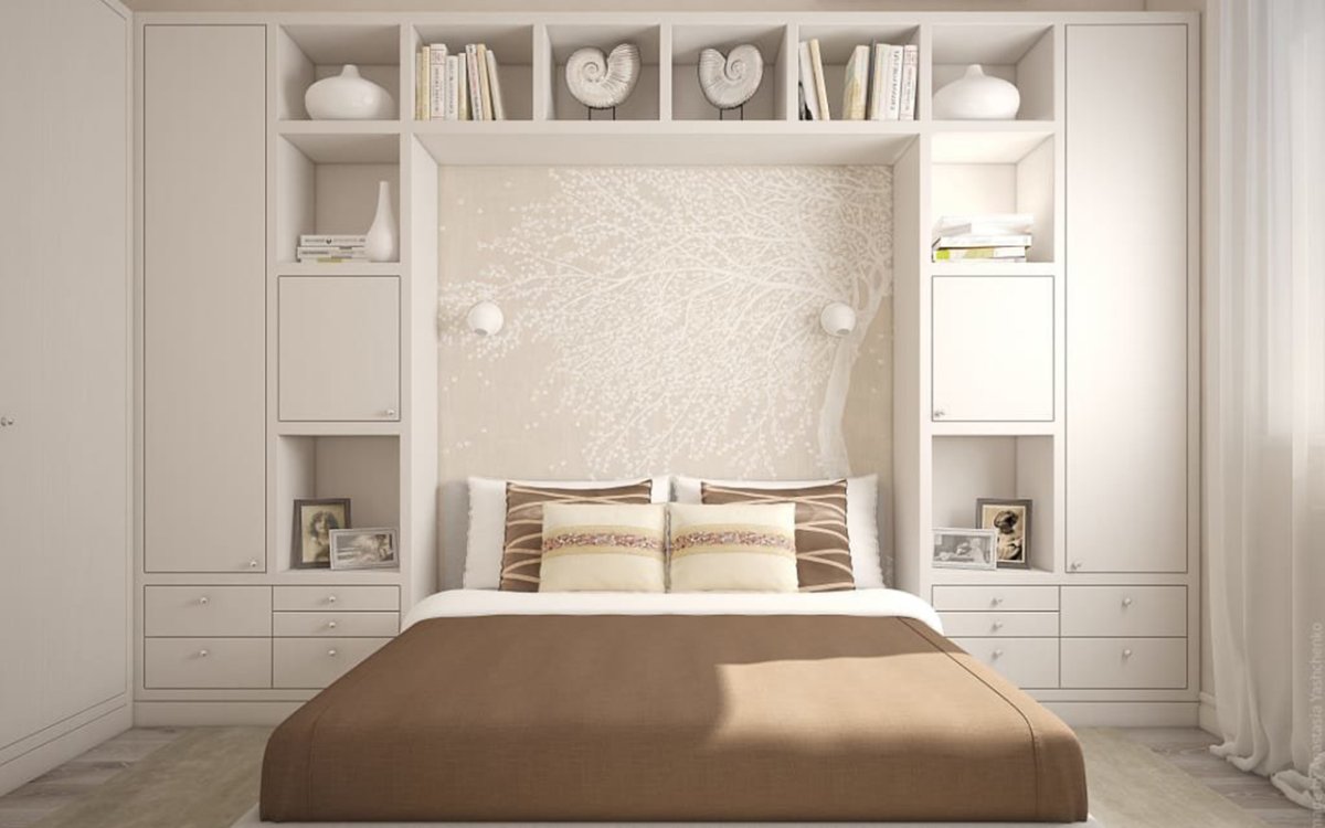 Варианты интерьера маленькой спальни