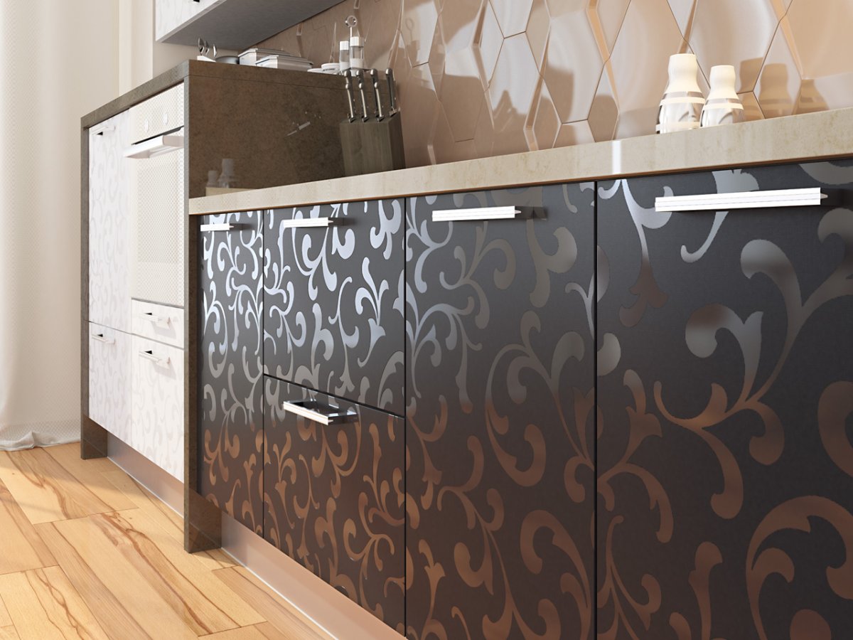 Клеящая пленка для кухни на столешницу