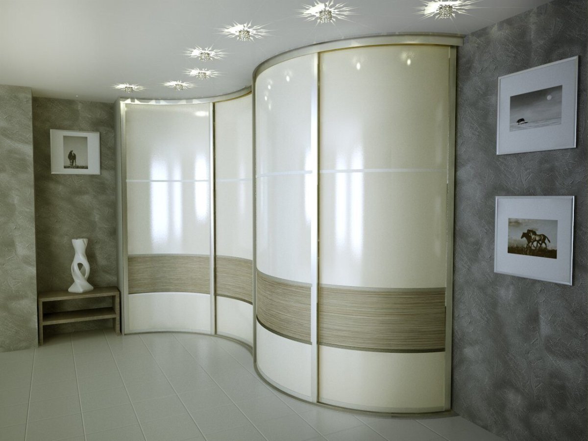 Угловой шкаф с раздвижными дверями