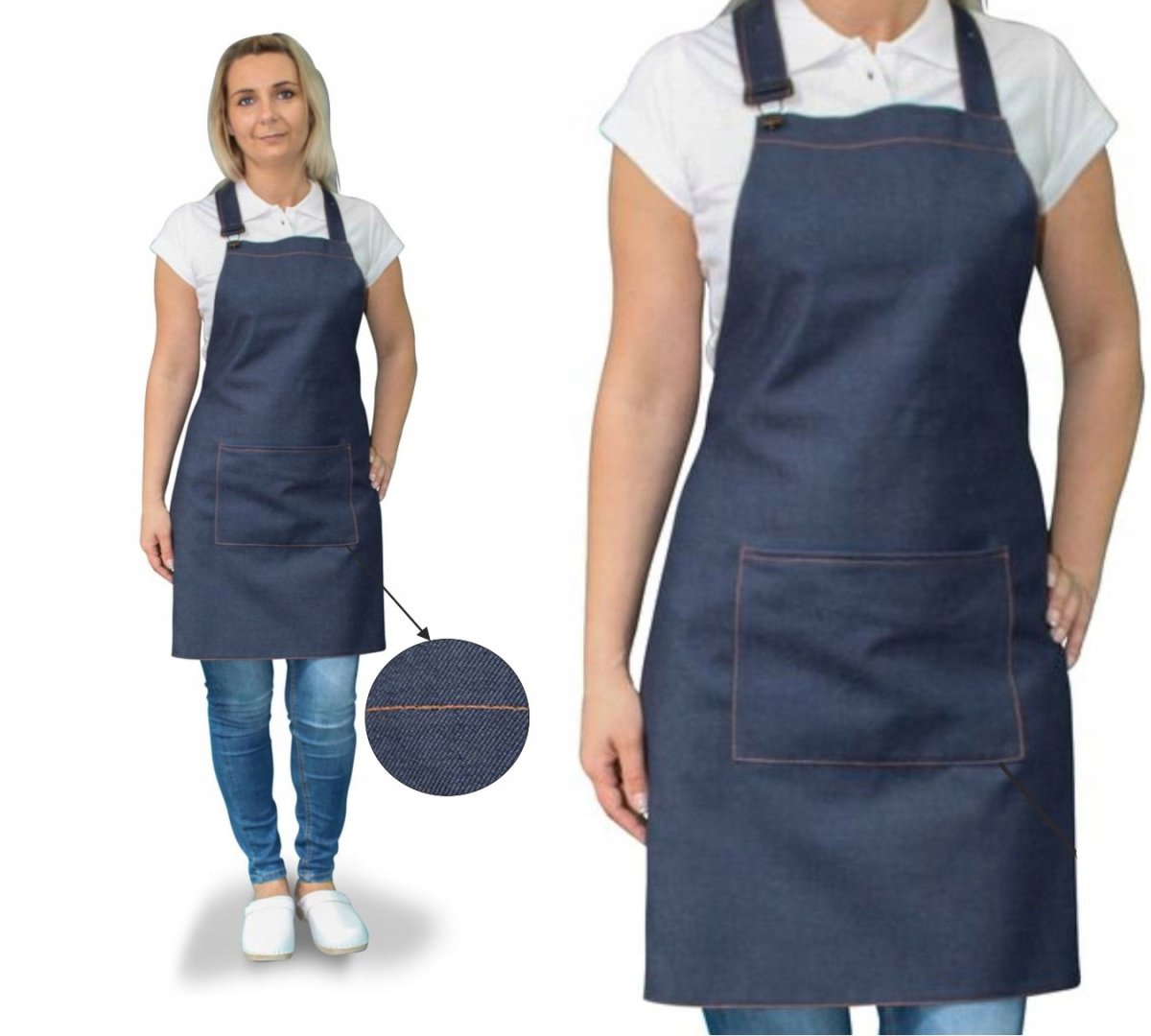 Из джинсовой ткани фартук