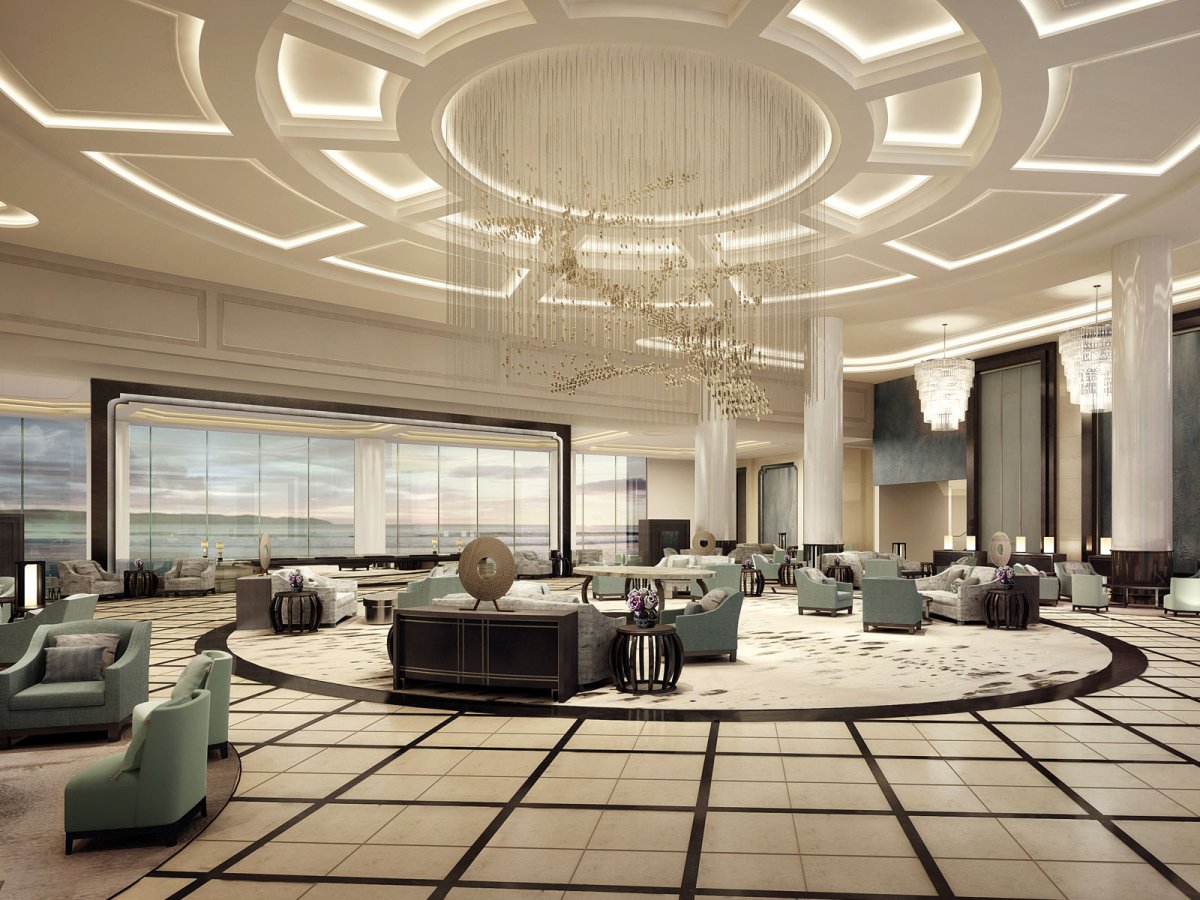 Интерьер вестибюля отеля