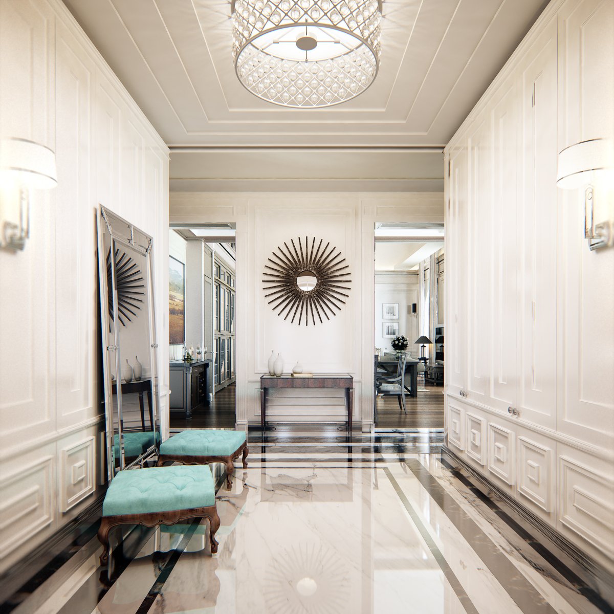 Интерьер дизайн Neoclassica Hall