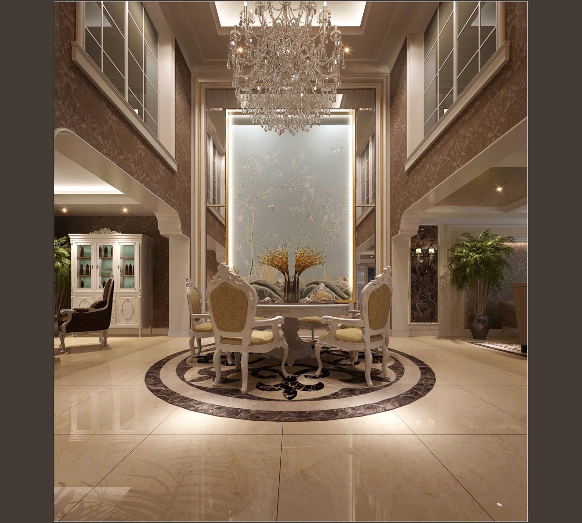 Вестибюль красивый в отеле