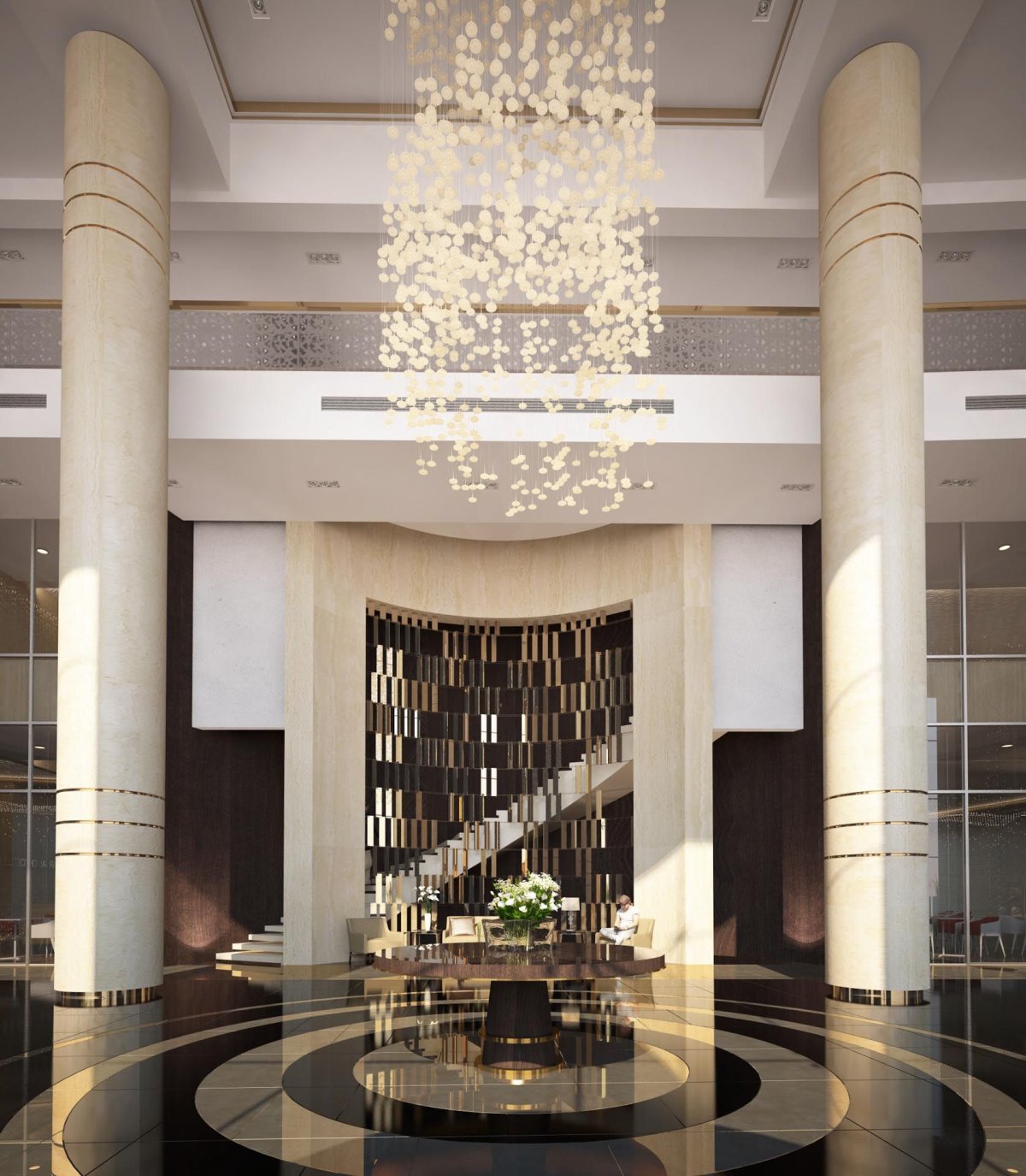 Холл шикарного отеля