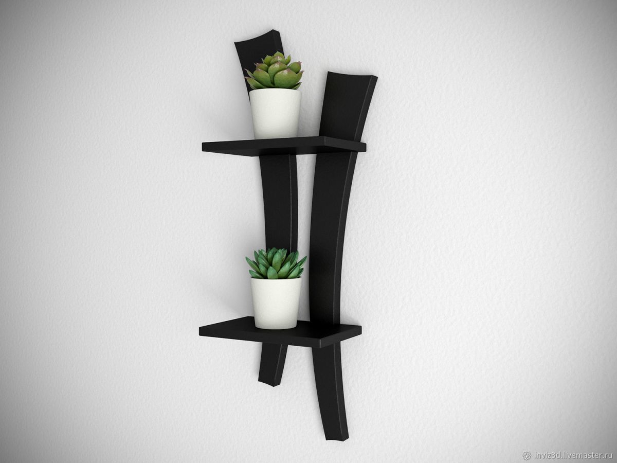 Полка угловая настенная