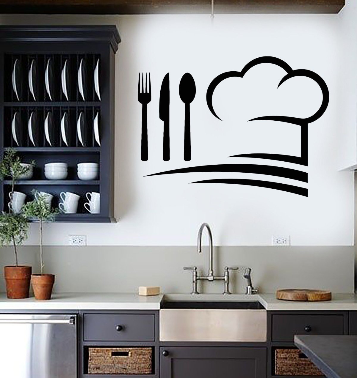 Трафарет или наклейка Kitchen Garden