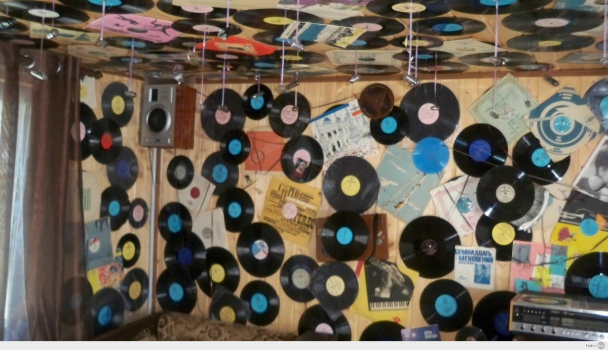 Декор из грампластинок
