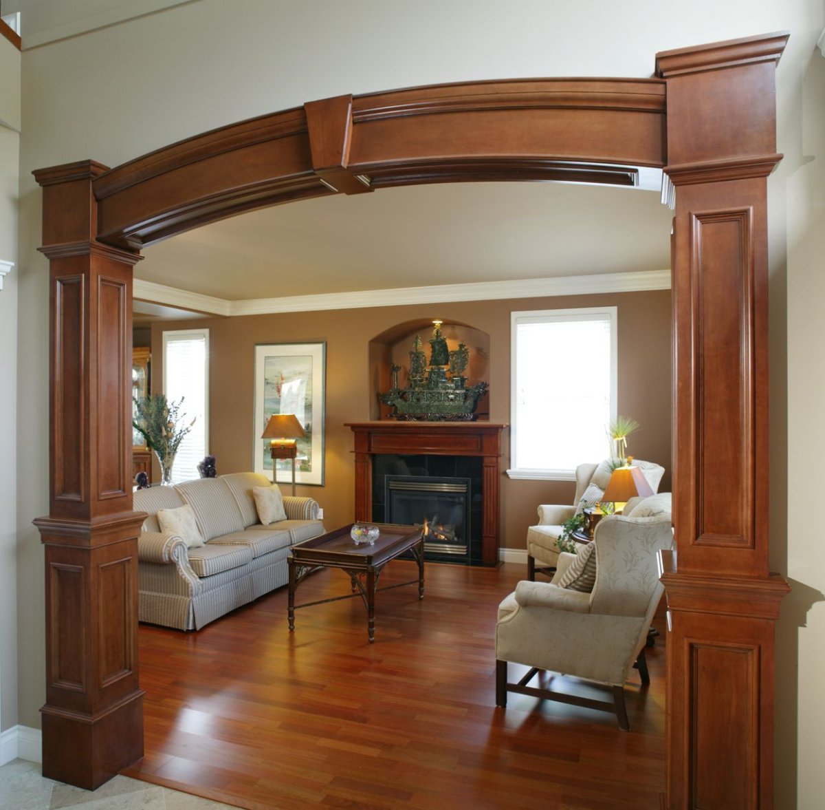 Арка из гипсокартона межкомнатная