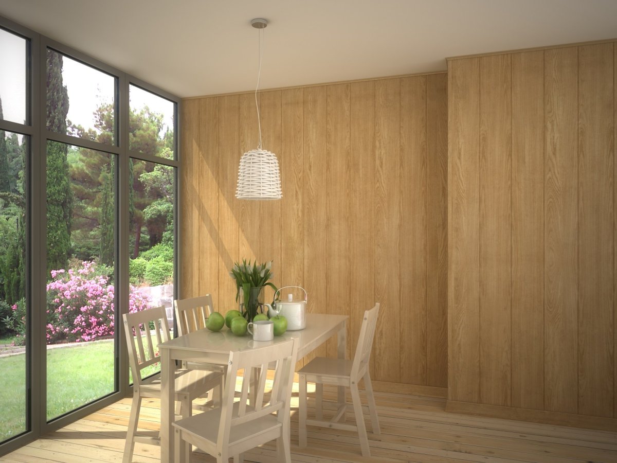 Отделка коридора панелями