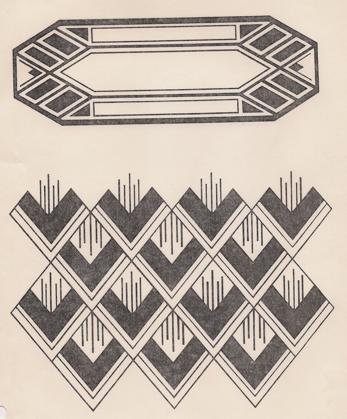 Орнамент арт деко геометрия