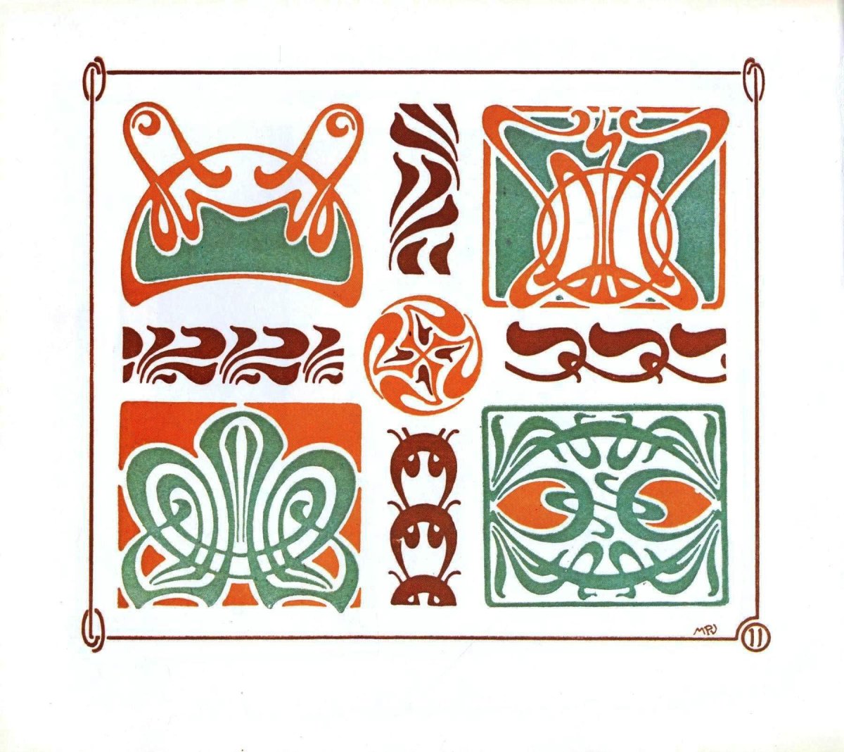 Орнамент арт нуво Модерн