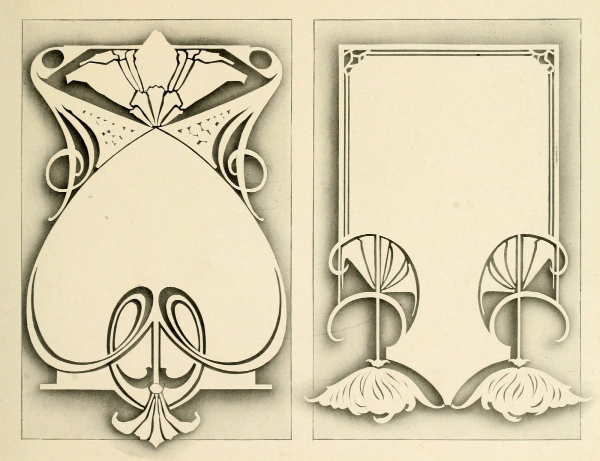 Орнаменты арт нуво Модерн арт деко