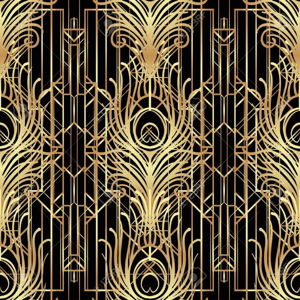 Принты в стиле арт деко