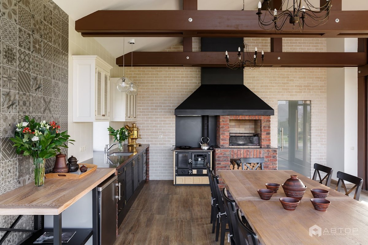 Столешница для уличного барбекю