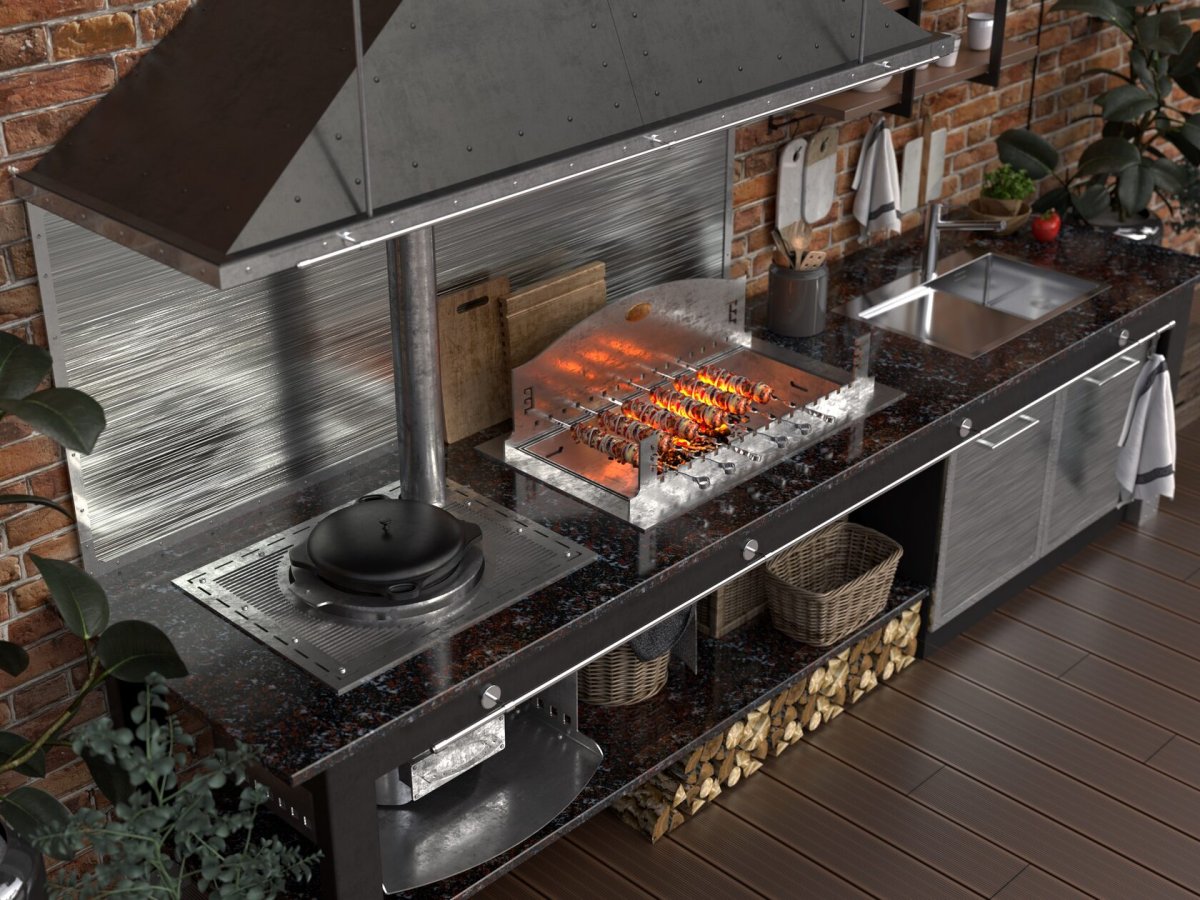 Уличные кухни барбекю