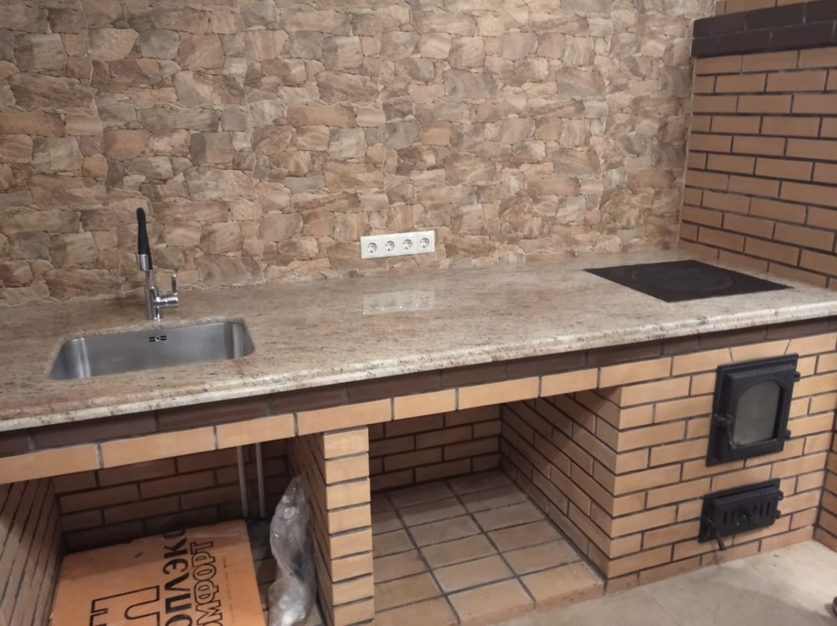 Столешница для зоны барбекю