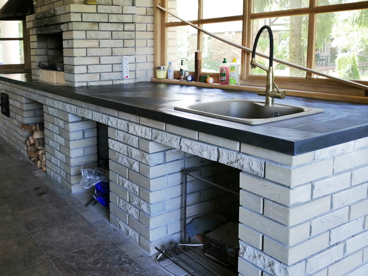 Патио из травертина