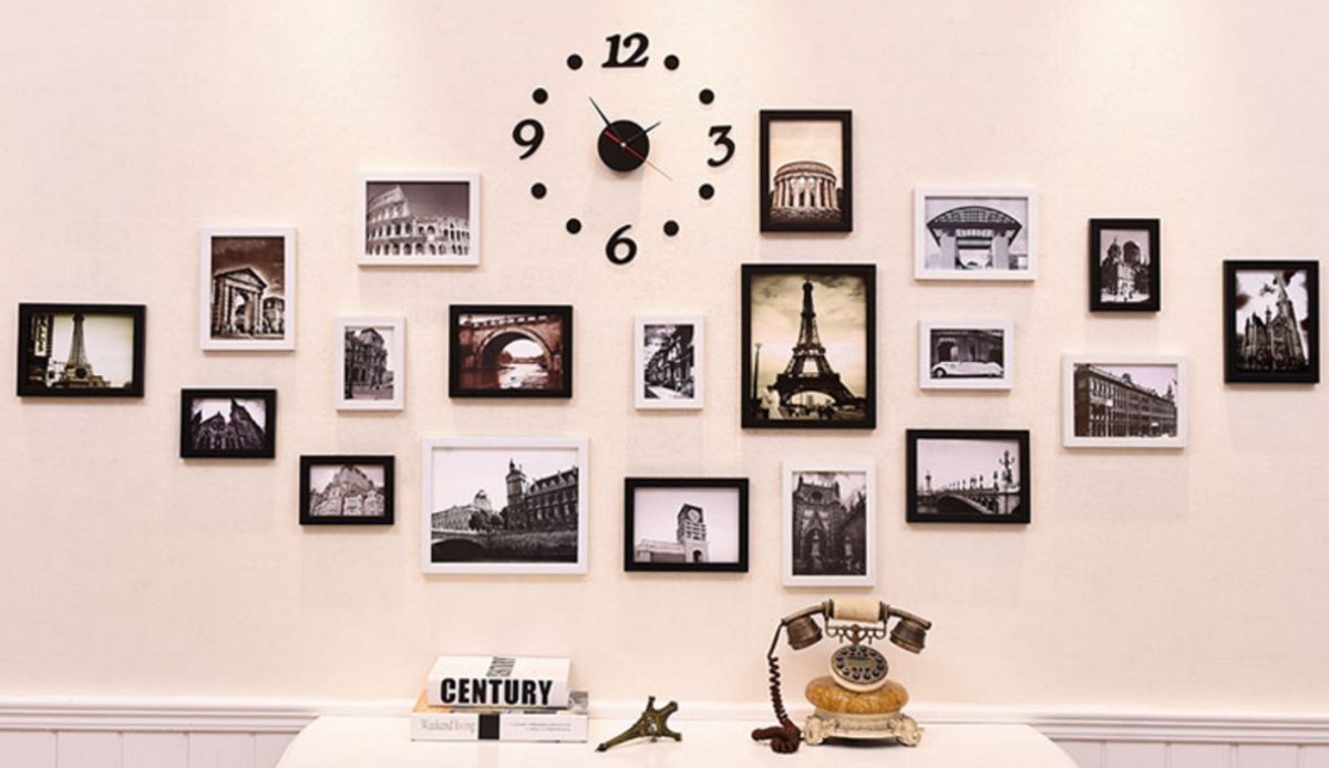 Набор рамок для фотографий на стену