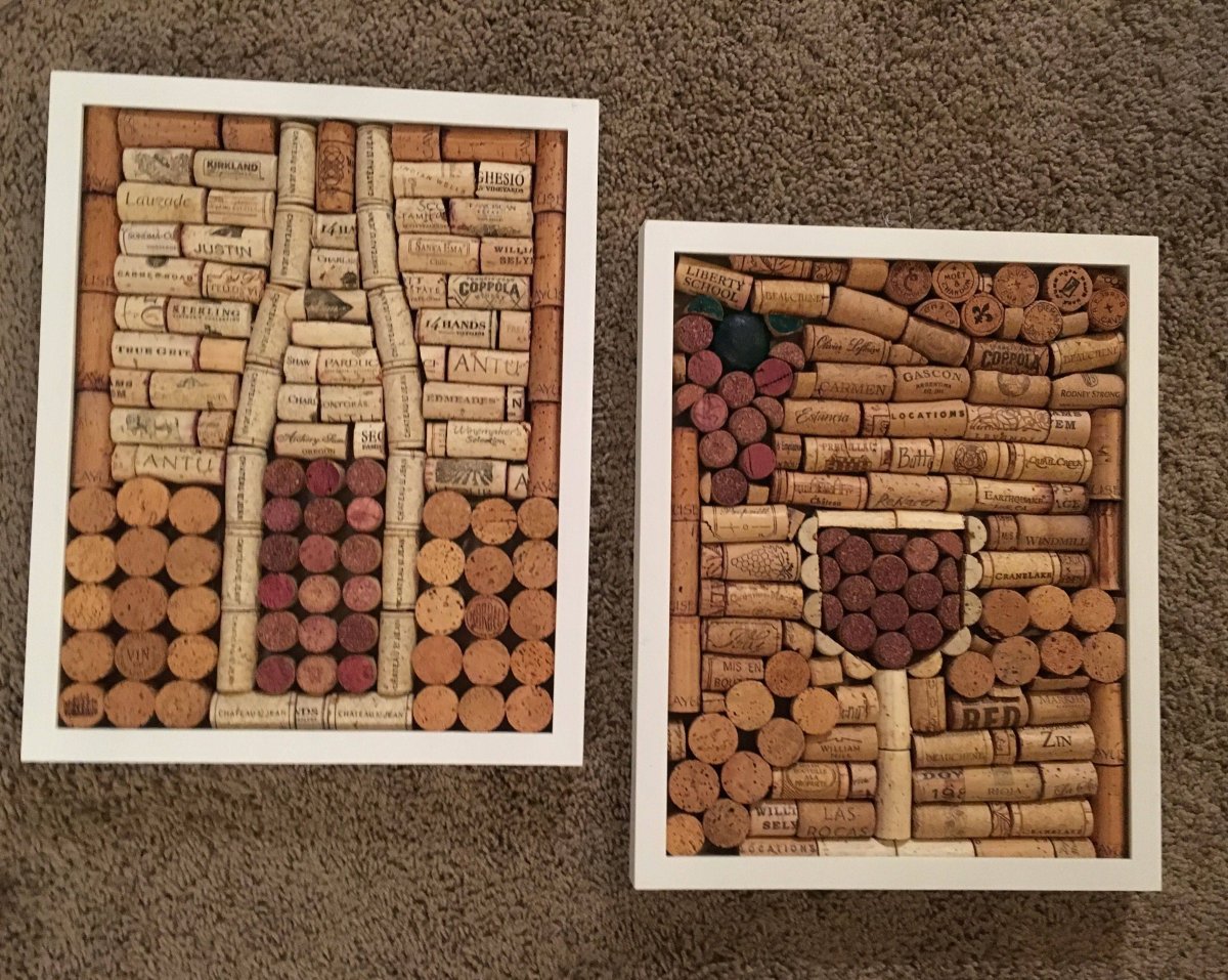 Панно из винных пробок