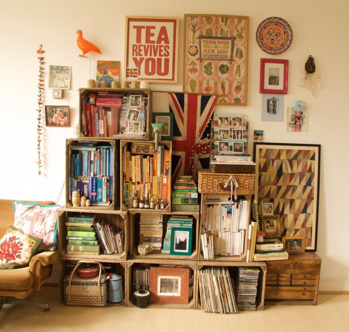 Полки из ящиков