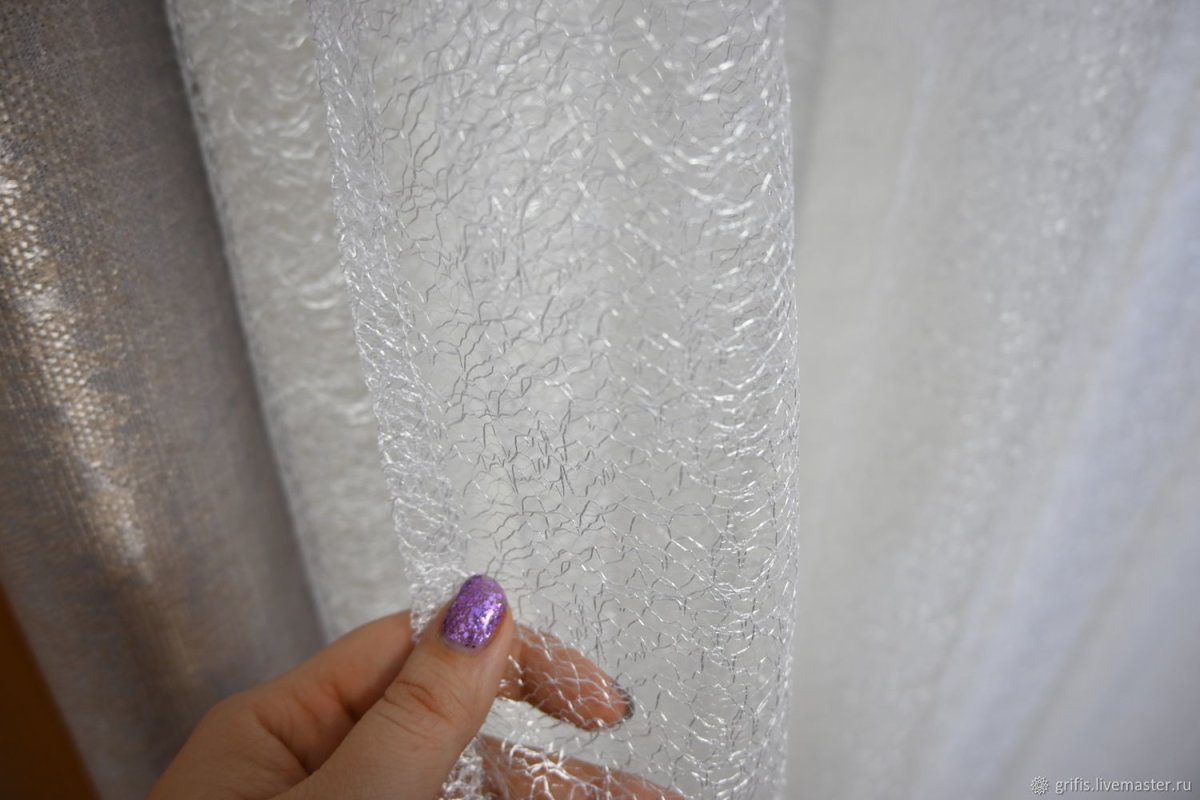 Тюль паутинка микросетка